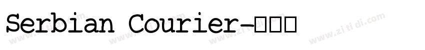 Serbian Courier字体转换